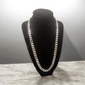 Unisex White Gold Cuban Chain 7.3 mm