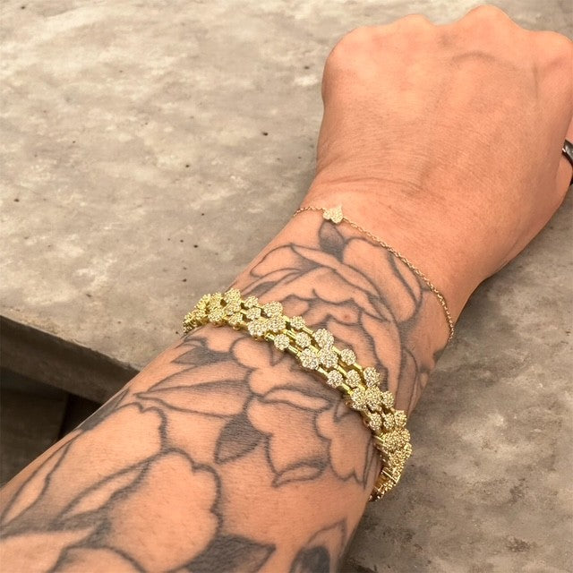 Avangelina Tennis Statement Bracelet