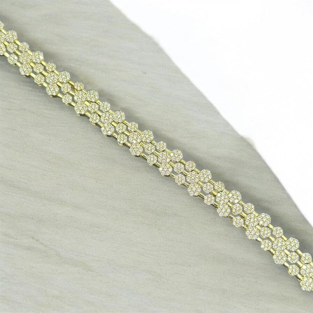 Avangelina Tennis Statement Bracelet