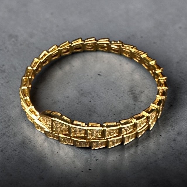 Serpent wrap around bangle