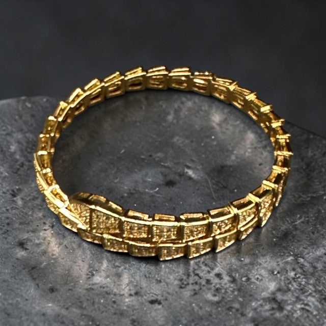 Serpent wrap around bangle