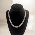 Cuban Lobster Clasp Necklace White Gold