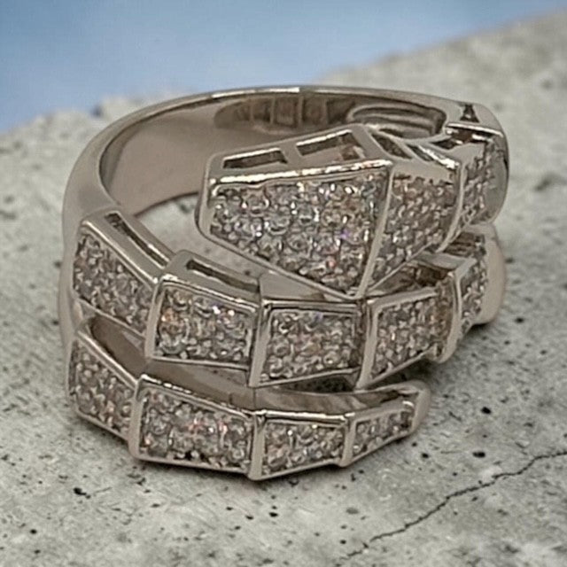 Snake Pave Ring
