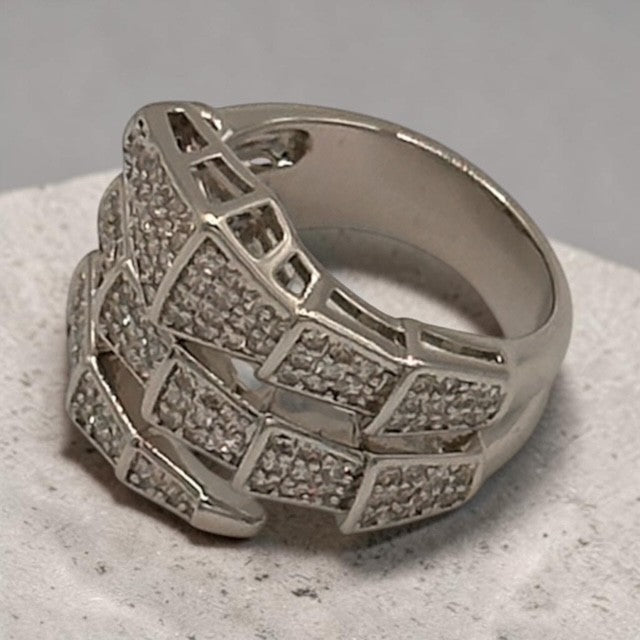 Snake Pave Ring