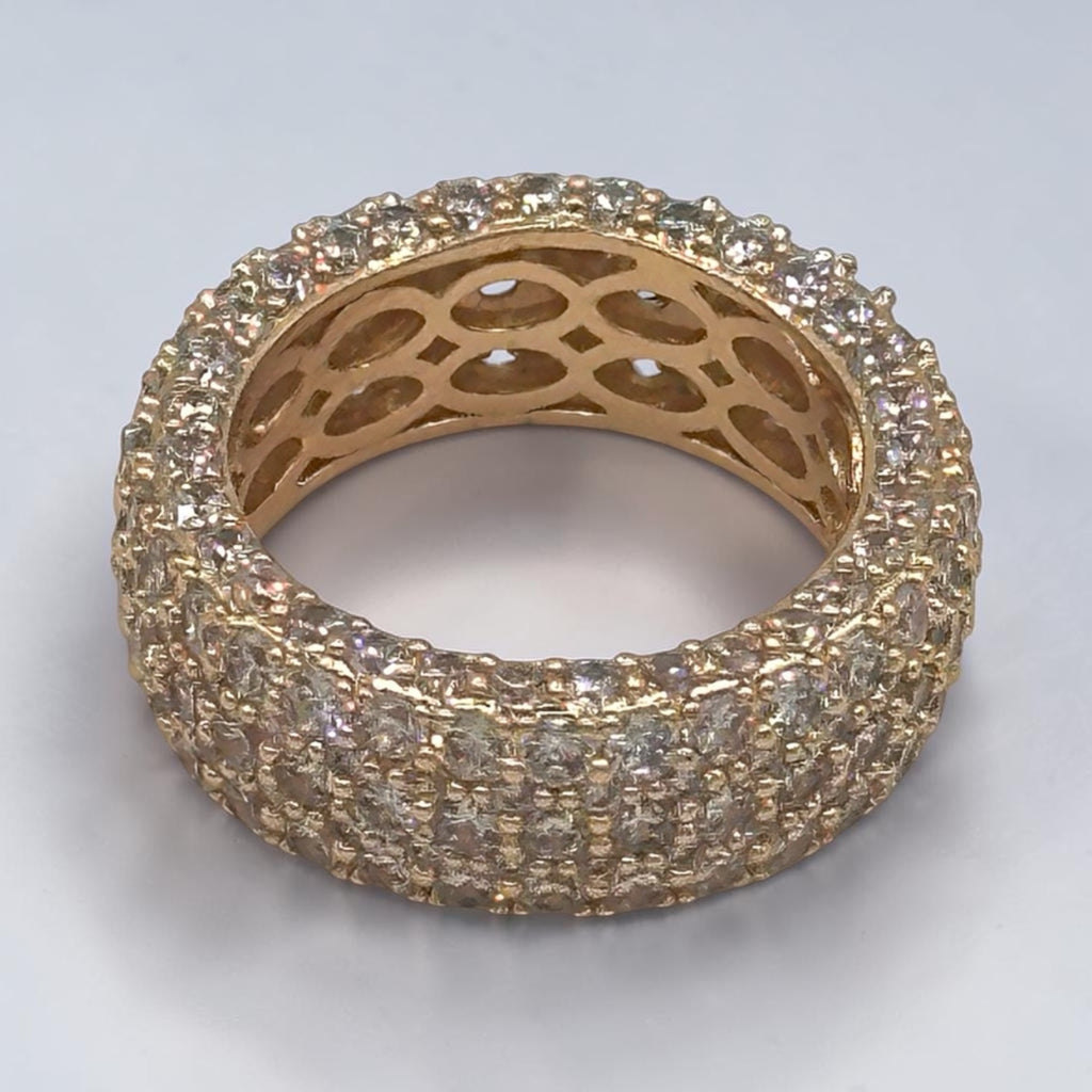Eternity pave ring