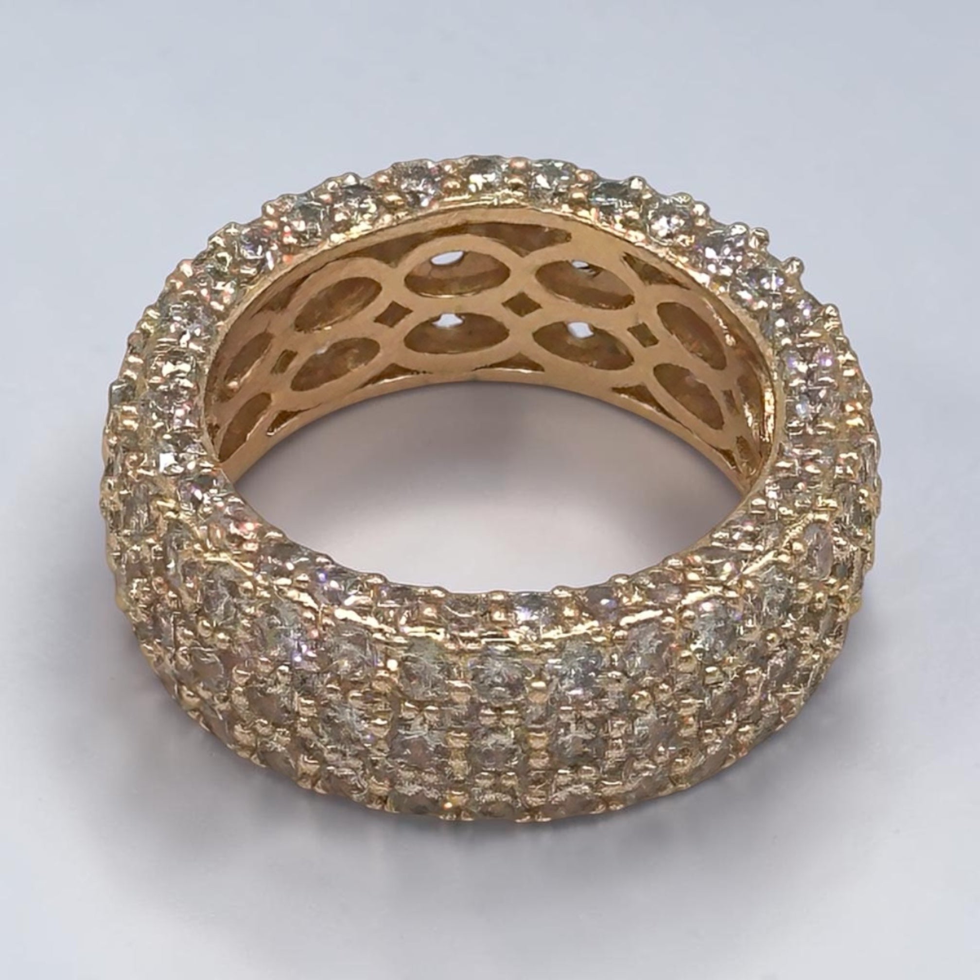Eternity pave ring