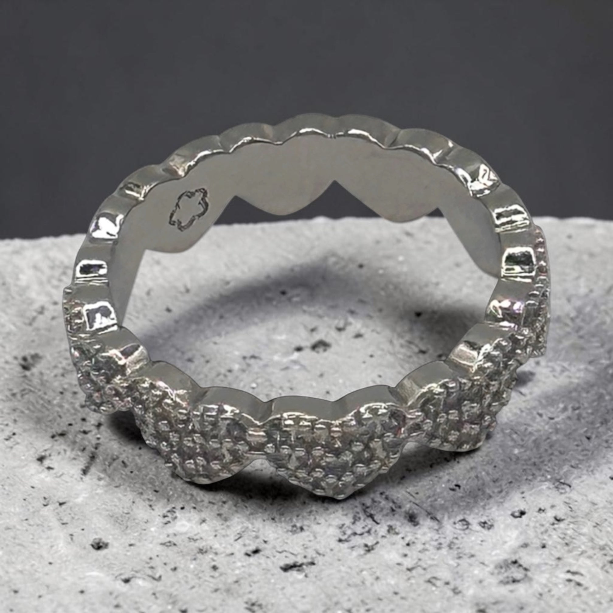 Heart Pave Ring