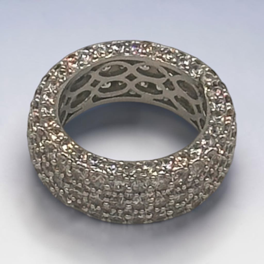 Eternity pave ring