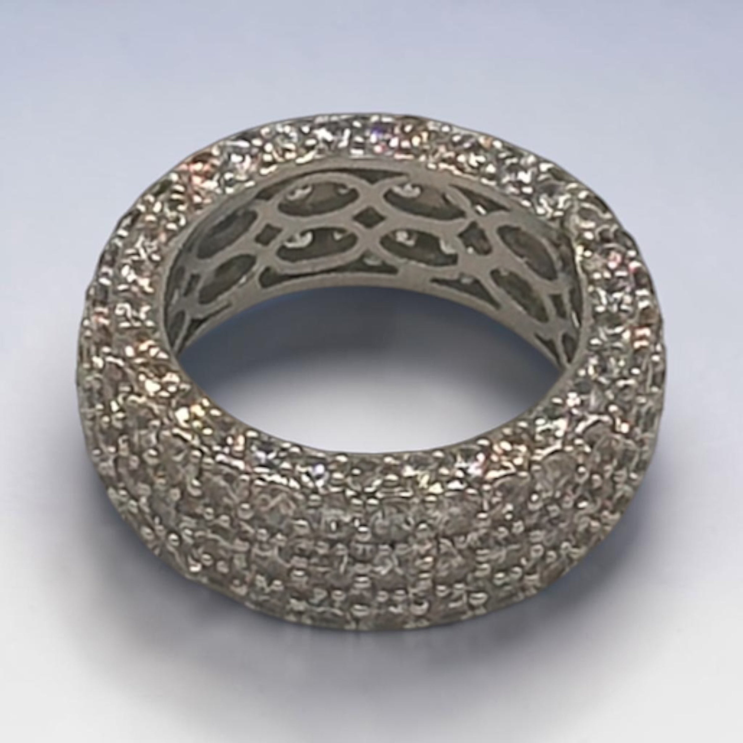 Eternity pave ring