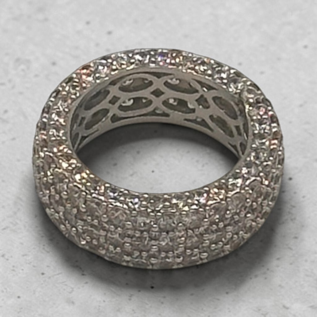 Eternity pave ring