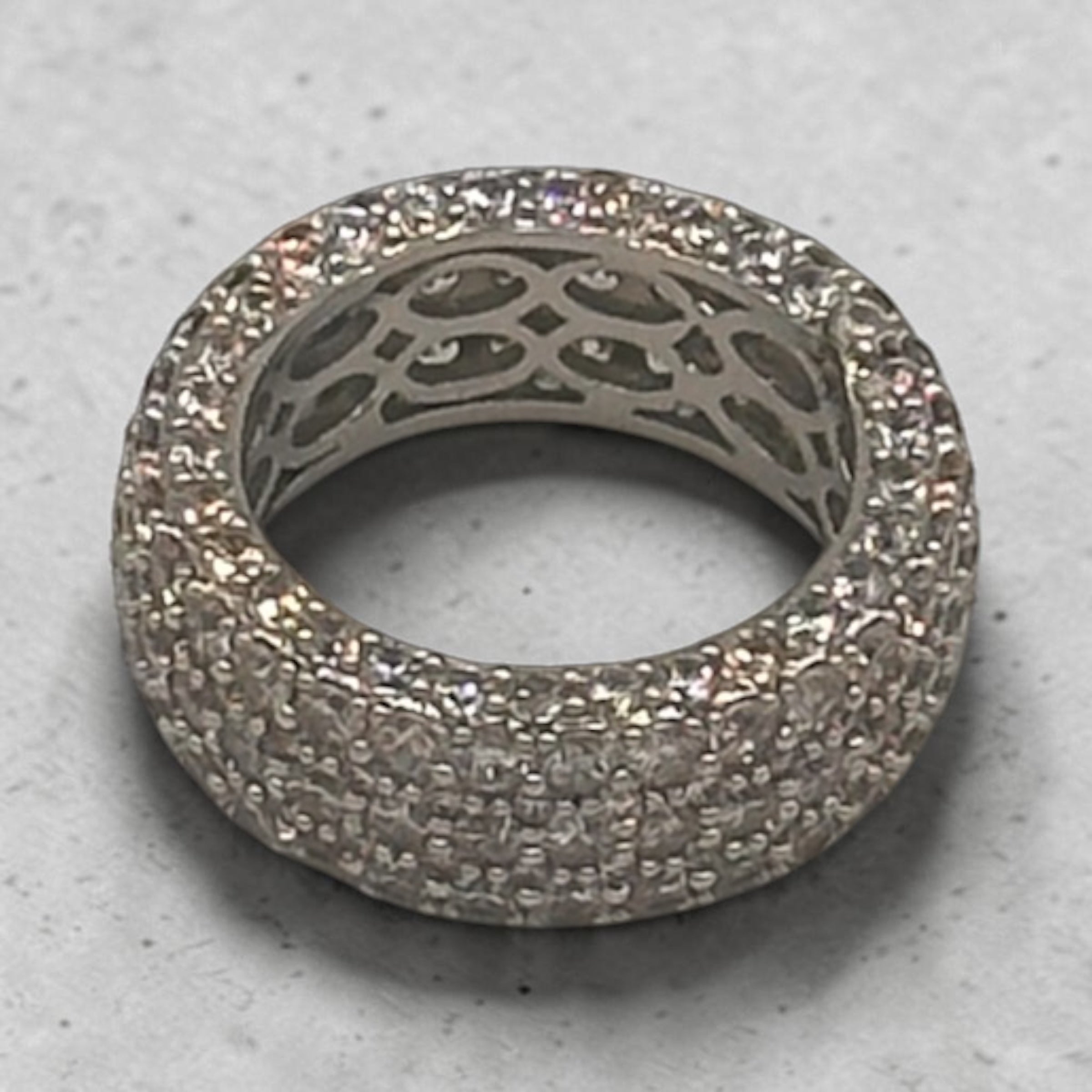 Eternity pave ring