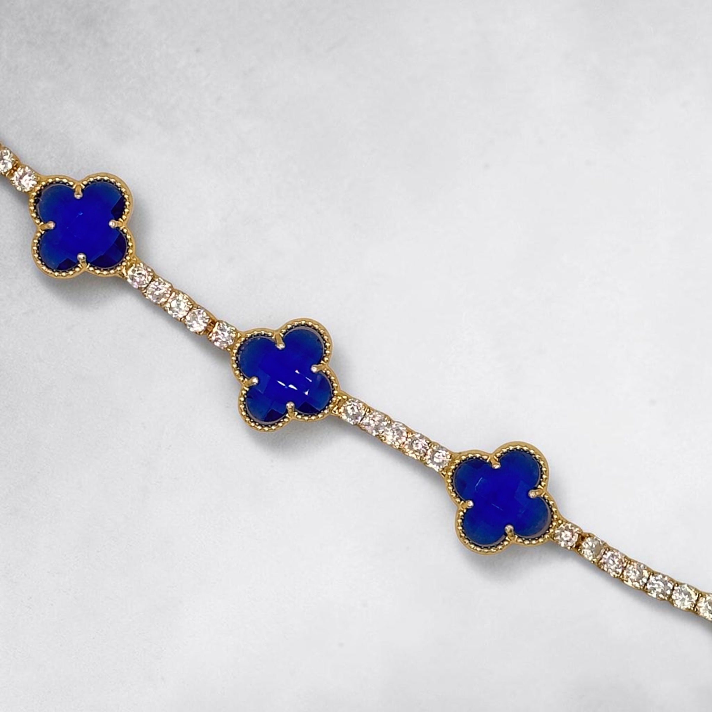Loralie Tennis Clover Bracelet