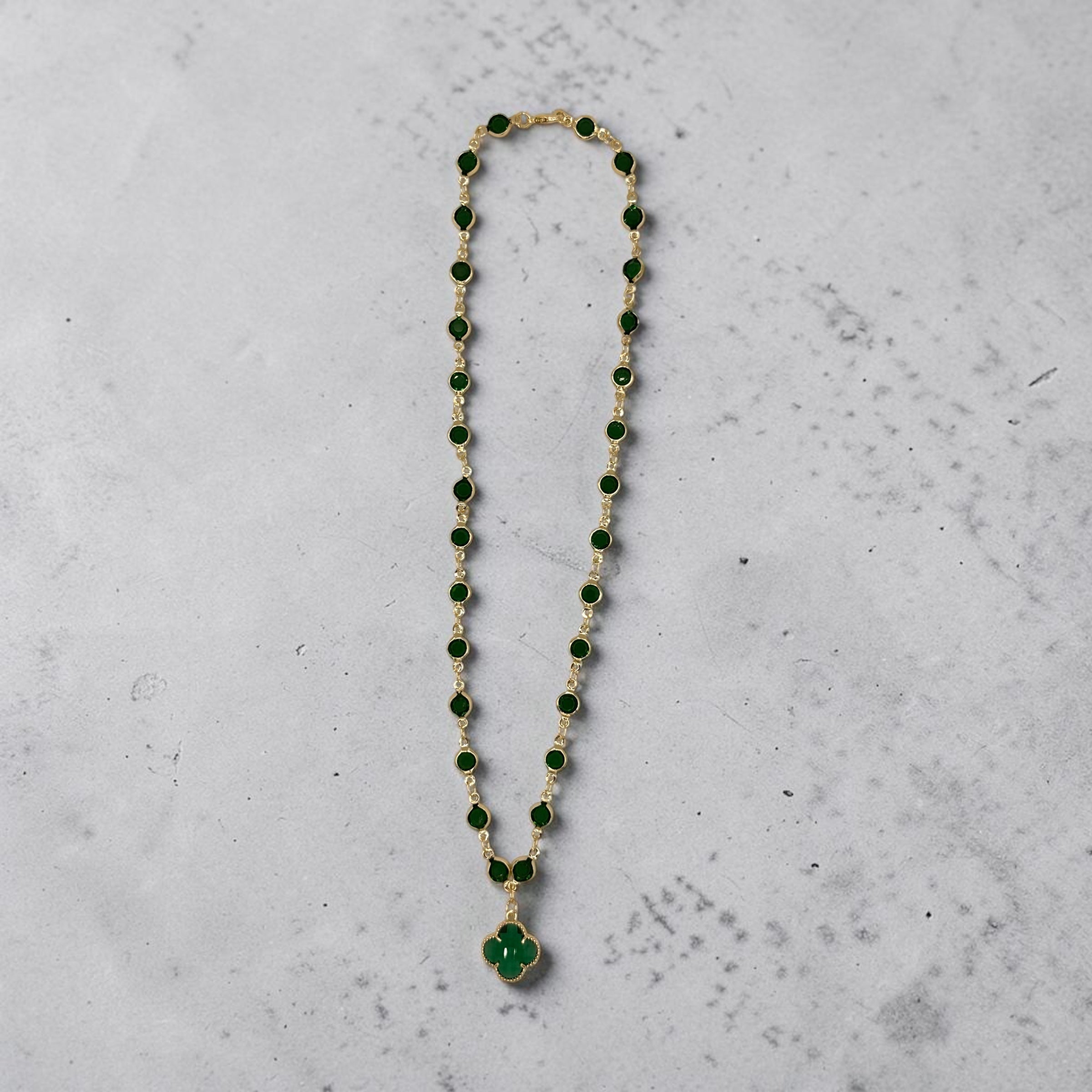 Candy Clover Necklace