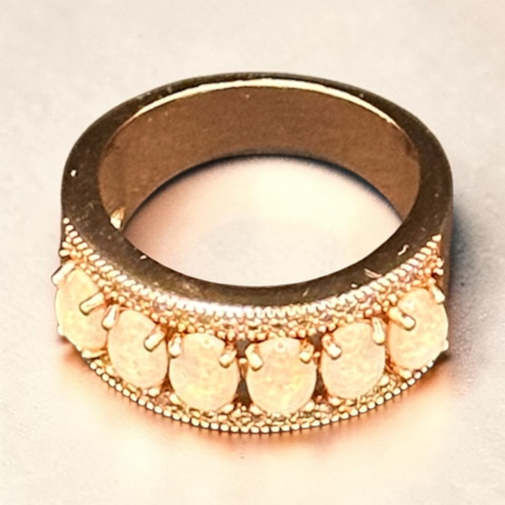 Rose Gold Opalite Ring