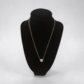 Circle Pave Moissanite Necklace