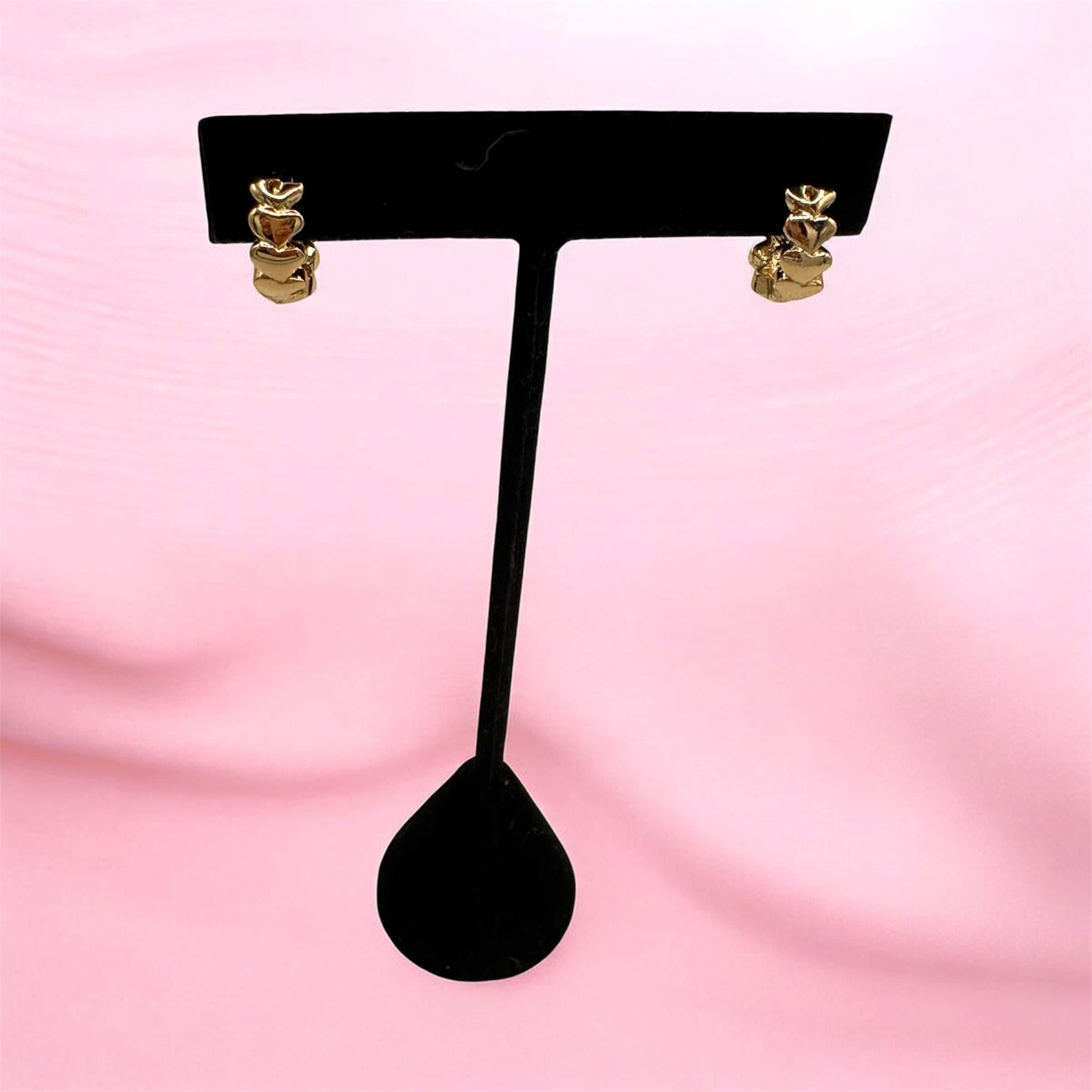 Pave Heart Huggee Earrings