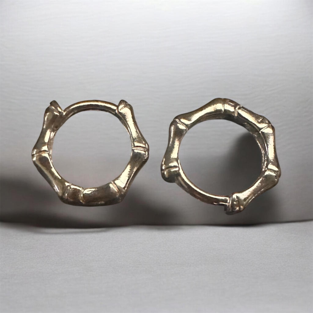 Bamboo Huggee Earrings