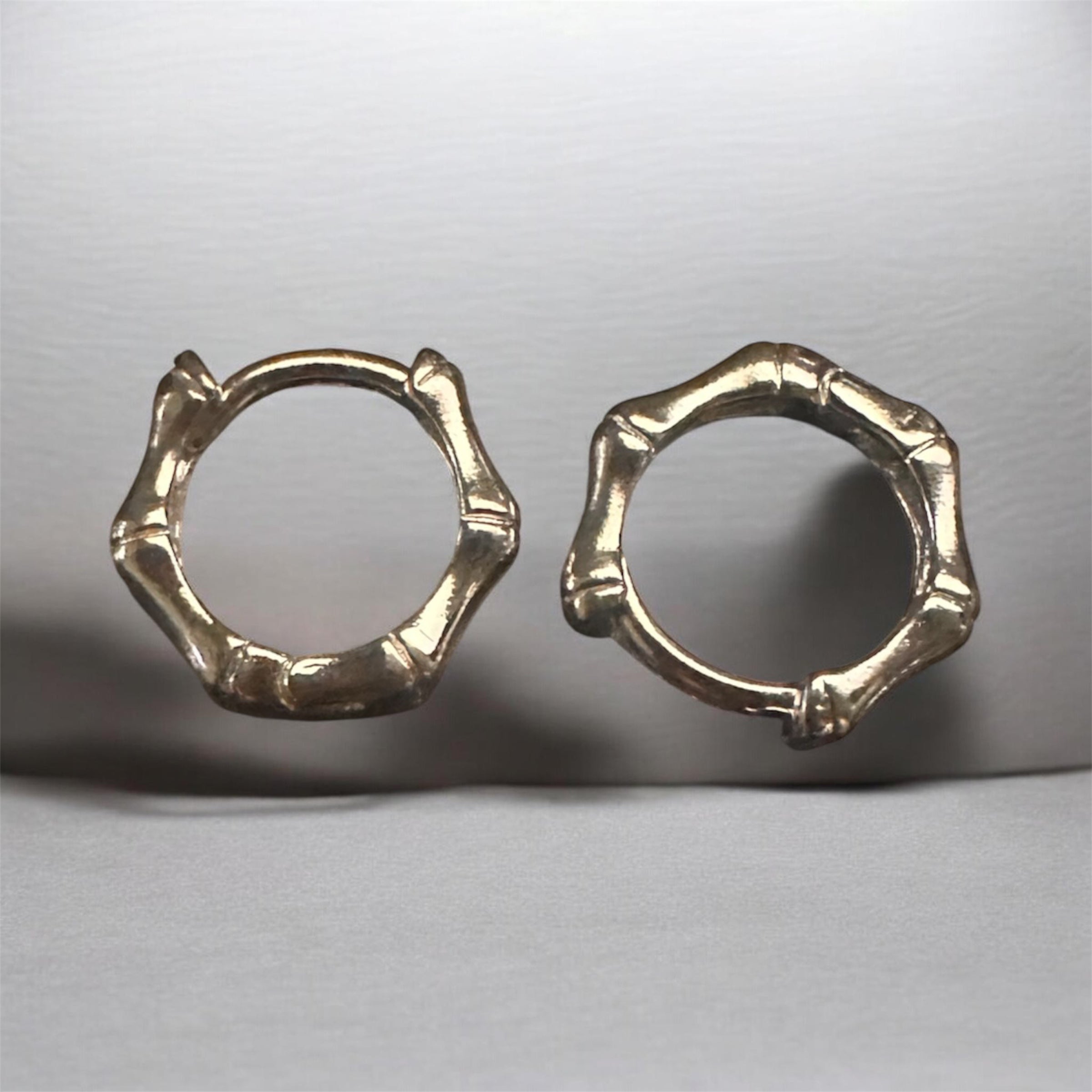 Bamboo Huggee Earrings