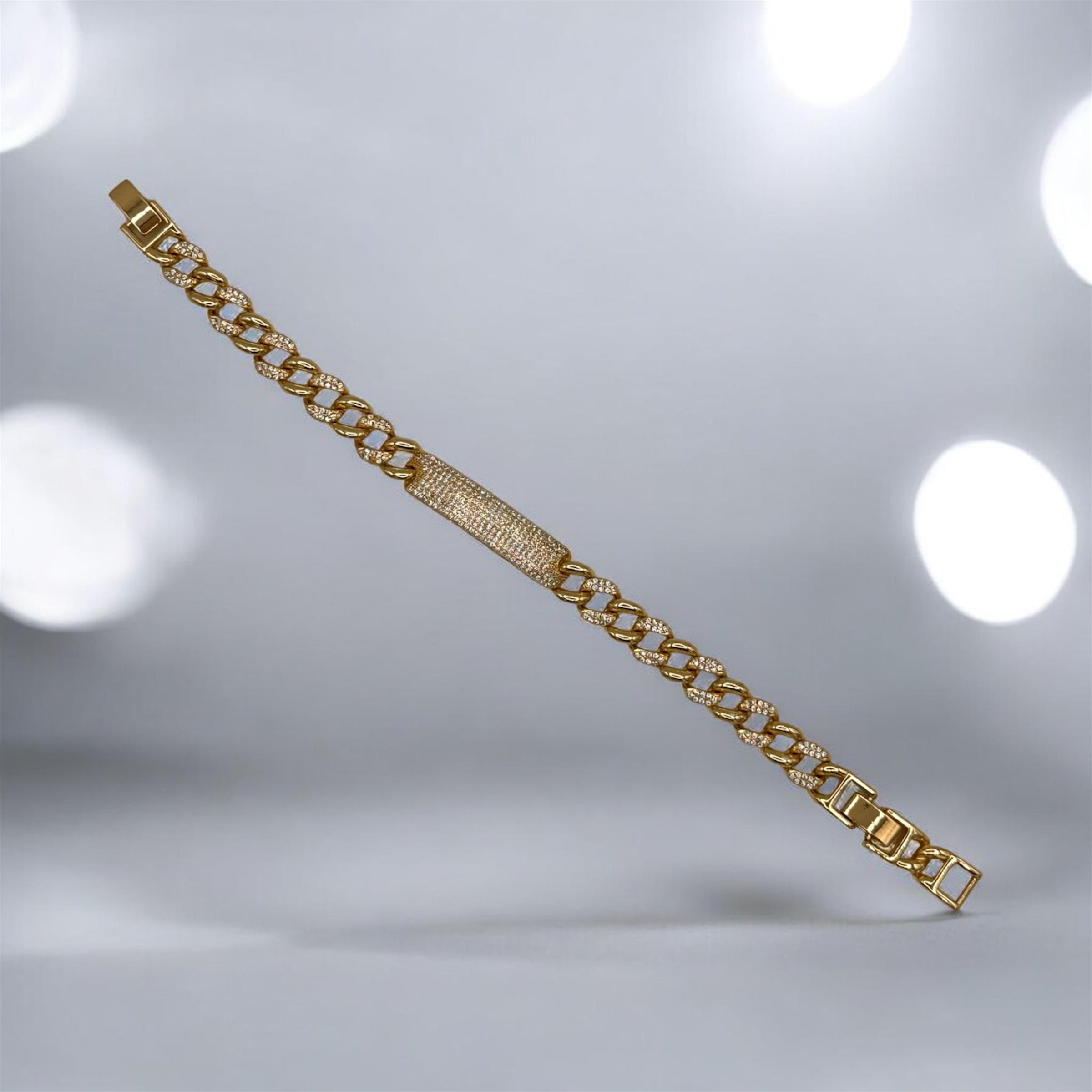 ID Pave Cuban Bracelet