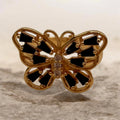 Butterfly Ring with Onyx