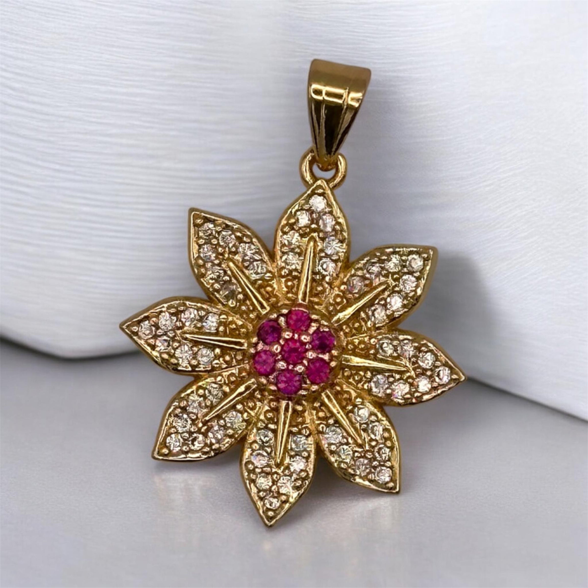 Fuchsia blooming pendant