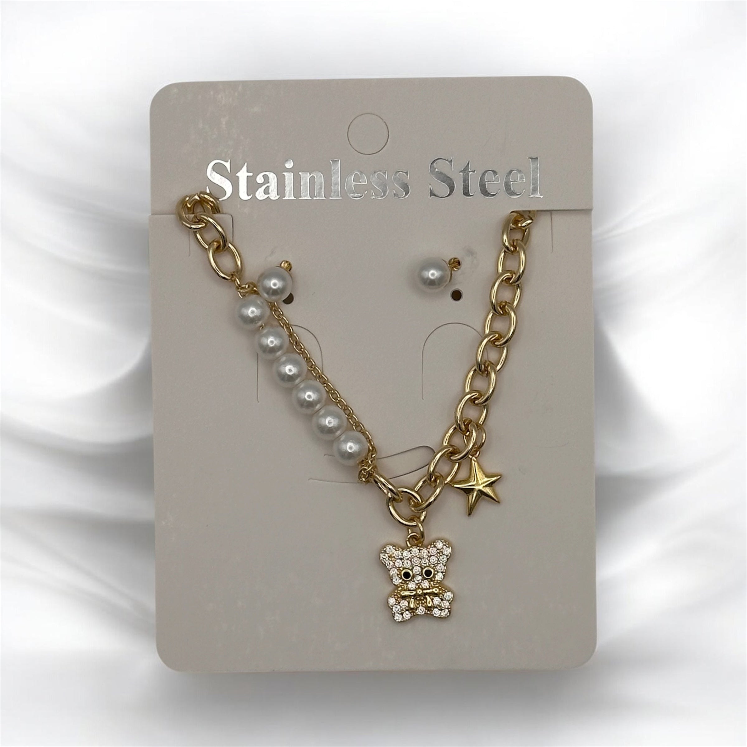 Pearly Teddy Stainless Steel