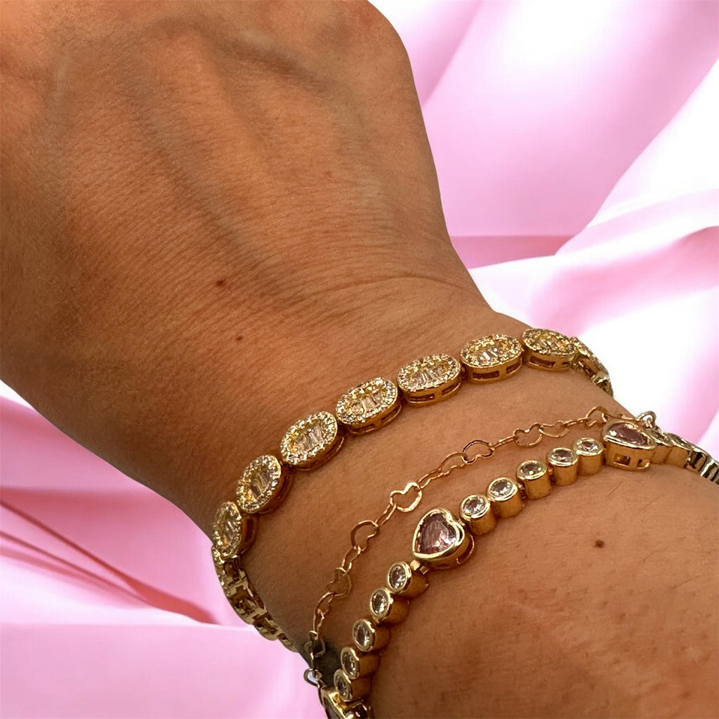 Dolly Tennis Halo Bracelet