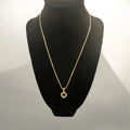 Betty Black Clover Pave Necklace