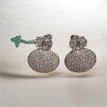 Moissanite Gala Earrings-Sterling Silver