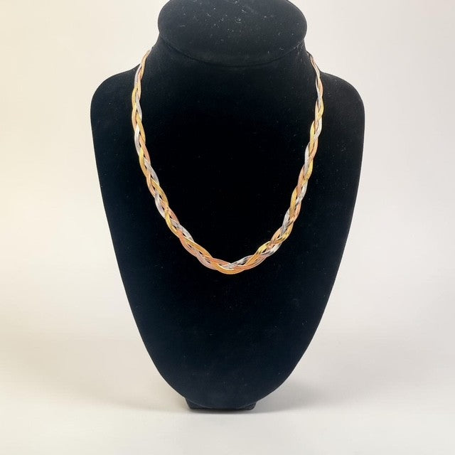 Tri-Tone Braided Herringbone