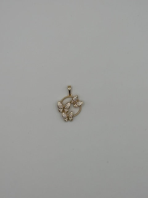 Butterfly ring pendant