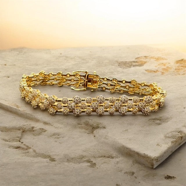 Avangelina Tennis Statement Bracelet