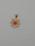 Fuchsia blooming pendant