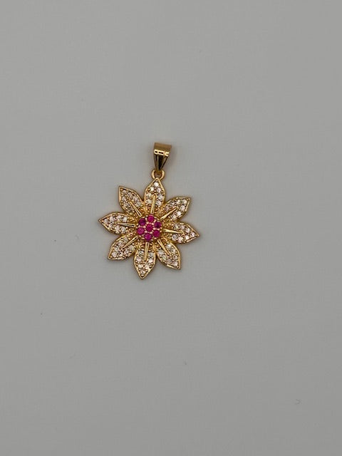 Fuchsia blooming pendant