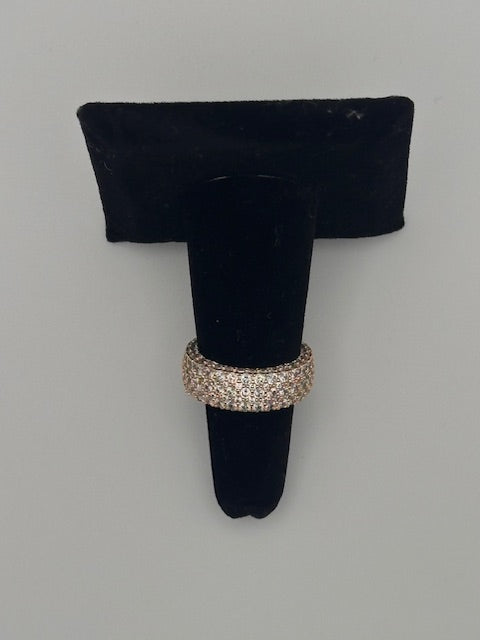 Eternity pave ring
