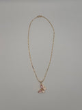 Pink Butterfly Necklace