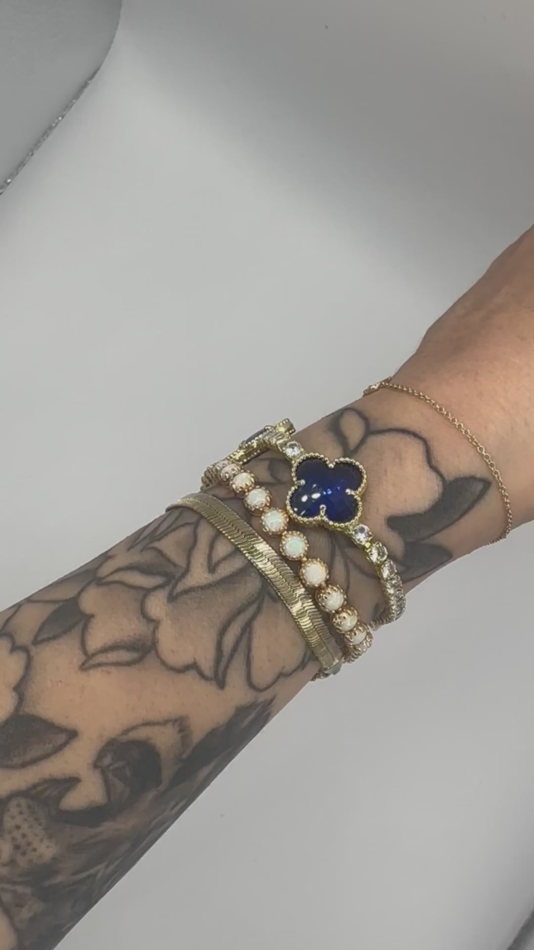 Loralie Tennis Clover Bracelet