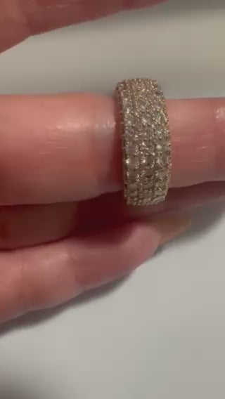 Eternity pave ring
