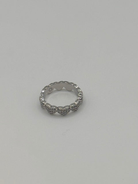 Heart Pave Ring